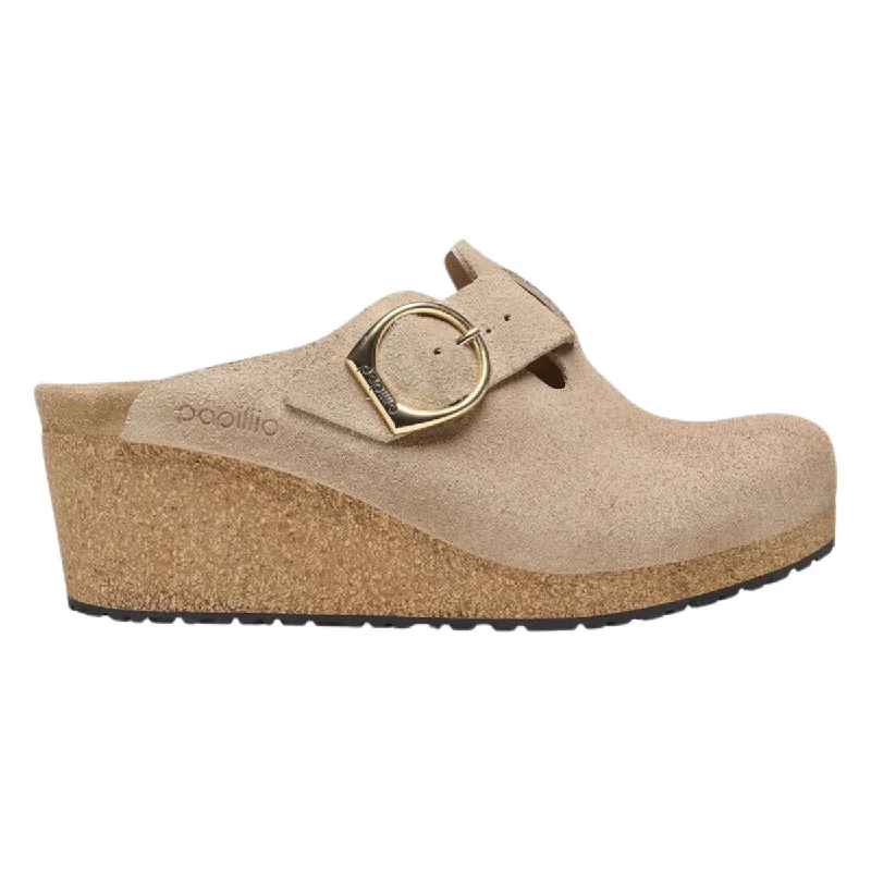 best shoes for women’s travel wardrobe -Birkenstock Women's Fanny Warm Sand Suede Leather