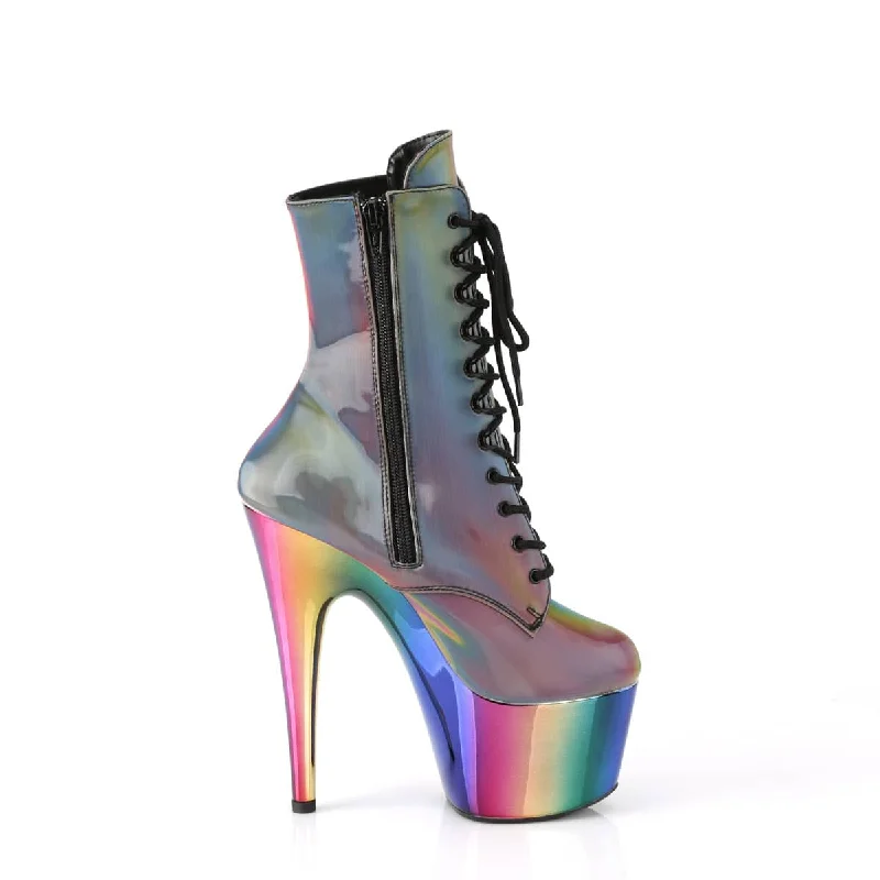 elegant shoes for women’s wedding guests -ADORE-1020RC-REFL Multi Colour Calf High Boots