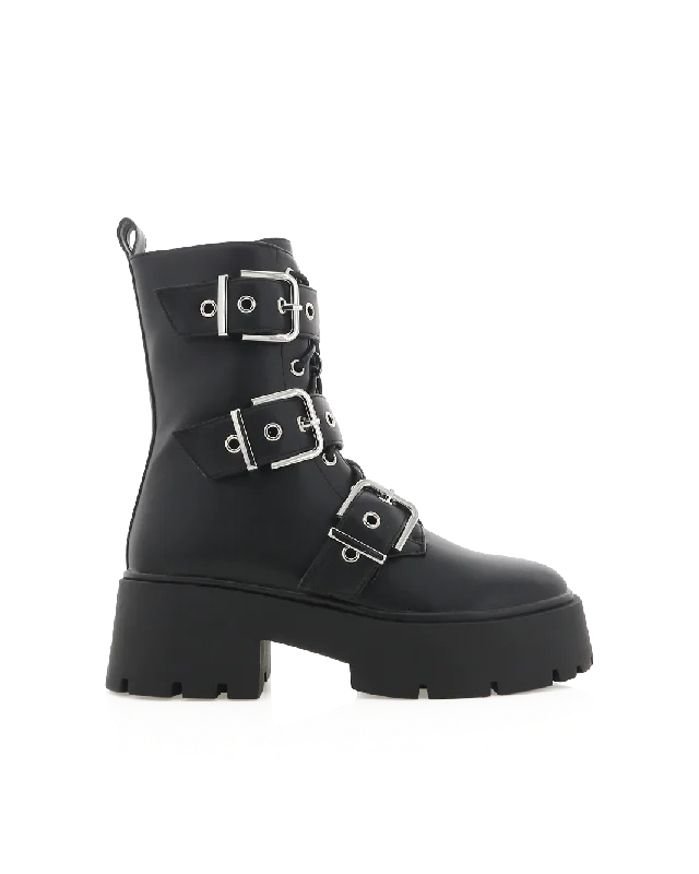 trendy women’s boots for winter fashion -XYOLA - BLACK