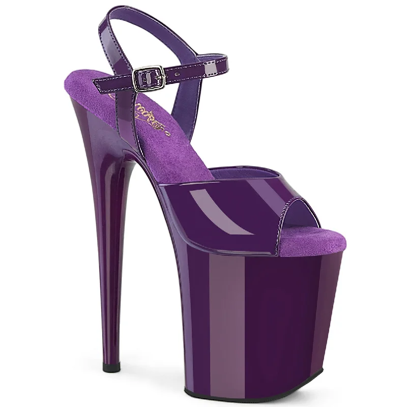 classic women’s pumps for formal occasions -FLAMINGO-809 Purple Platform Sandals