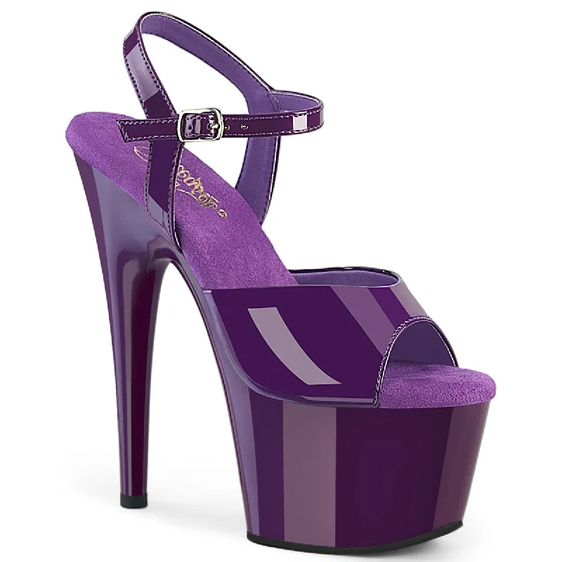 elegant shoes for women’s evening events -ADORE-709 Purple Platform Sandals