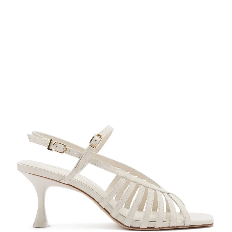 fashionable women’s sandals for summer outfits -Leandra Sandal In Ivory Leather