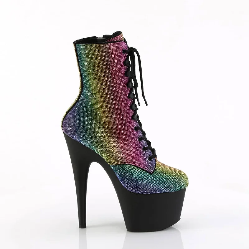 stylish sneakers for women’s athletic looks -ADORE-1020RS Black & Multi Colour Calf High Boots