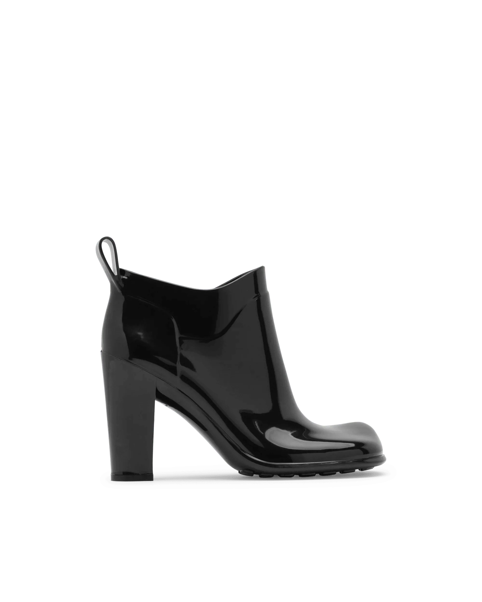 chic women’s boots for fall and winter -Shiny Rubber Ankle Boots