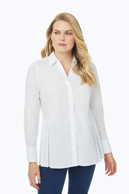 trendy dresses for women’s date nights -Pippa Plus Stretch No Iron Long Sleeve Shirt