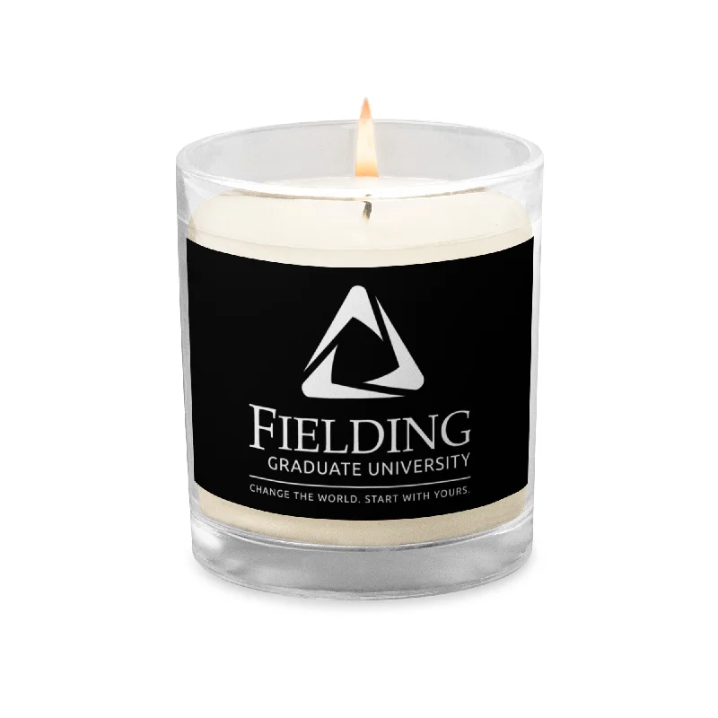 best dresses for women’s summer parties -Glass Jar Soy Wax Candle - Black | Fielding Logo