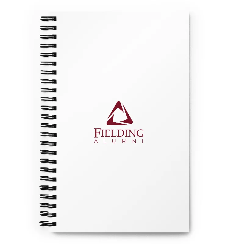 trendy women’s blouses for business attire -Spiral Notebook - White | Alumni Logo