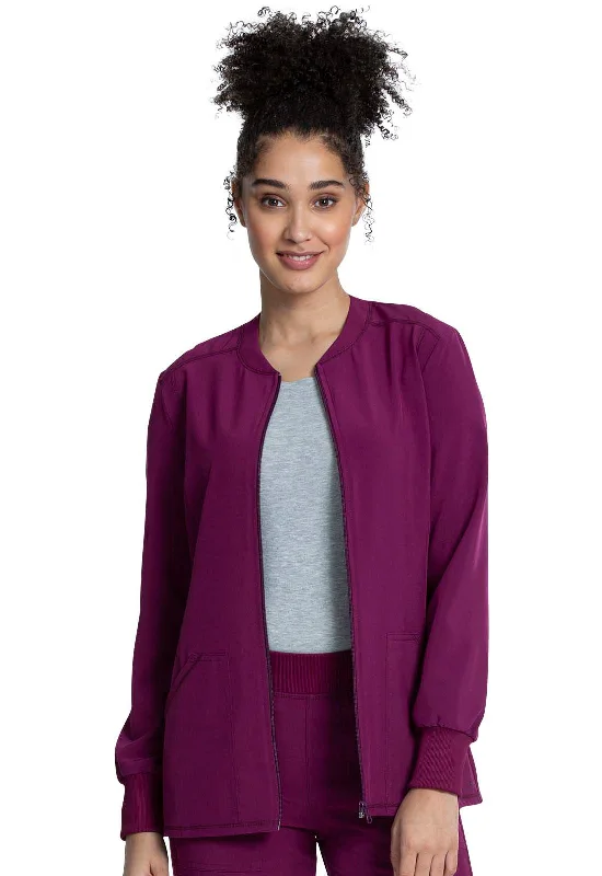 best women’s clothes for professional wear -Cherokee Allura CKA384 Zip Front Jacket