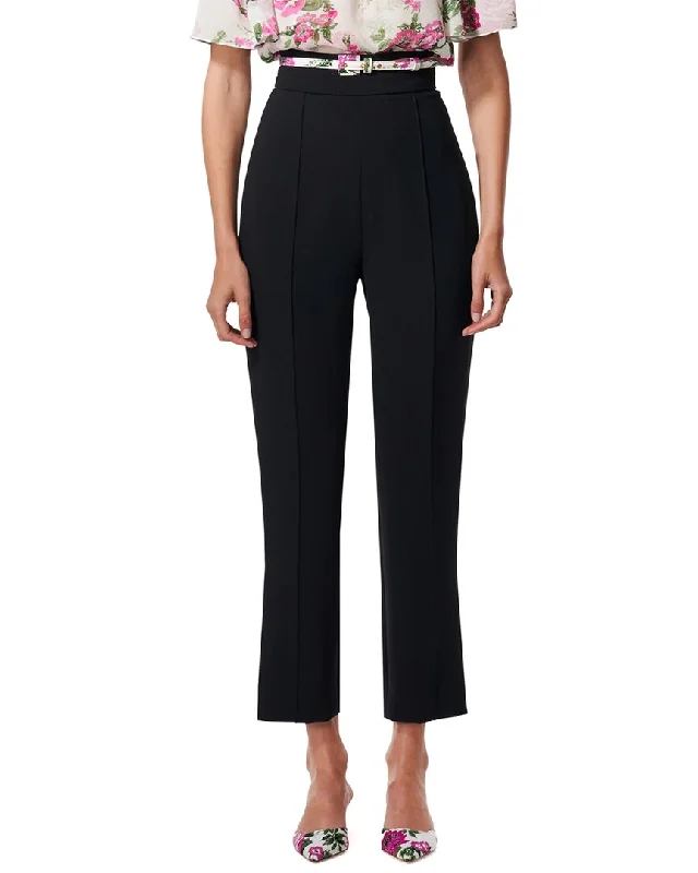 trendy skirts for women’s casual wear -Carolina Herrera High Waisted Wool-Blend Skinny Pant