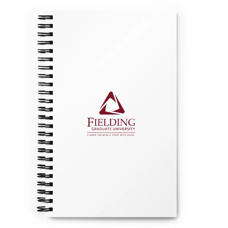 unique women’s skirts for office outfits -Spiral Notebook - White | Fielding Logo