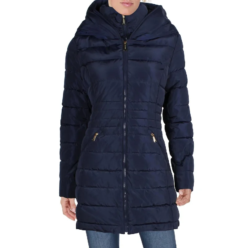 best winter dresses for women’s fashion -Laundry by Shelli Segal Quilted Mid-Length Puffer Coat with Bib Lining