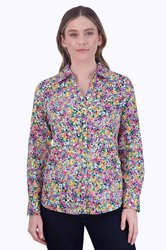 best jackets for women’s business outfits -Mary No Iron Ditsy Floral Shirt