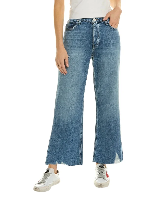 elegant clothing for women’s holiday wardrobe -HUDSON Jeans Rosie Thunder Force Wide Leg Jean