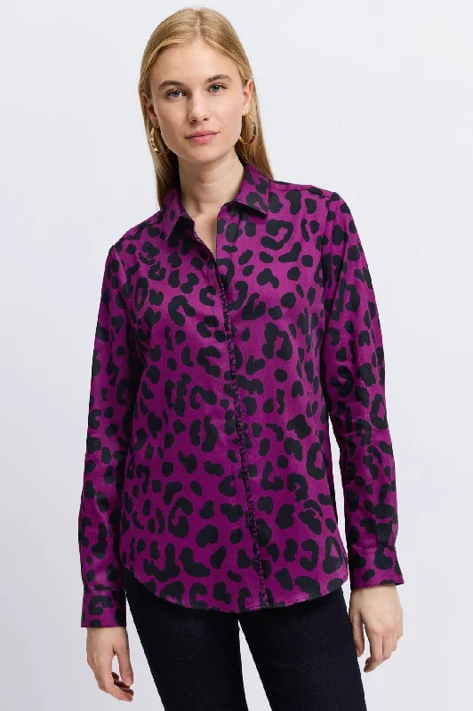 trendy clothing for women’s evening outfits -Charlie Cheetah Shirt