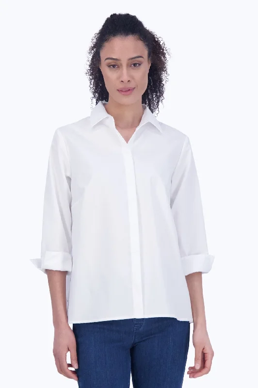 stylish women’s shirts for daily wear -Beatrice Plus No Iron Cavalry Twill Shirt