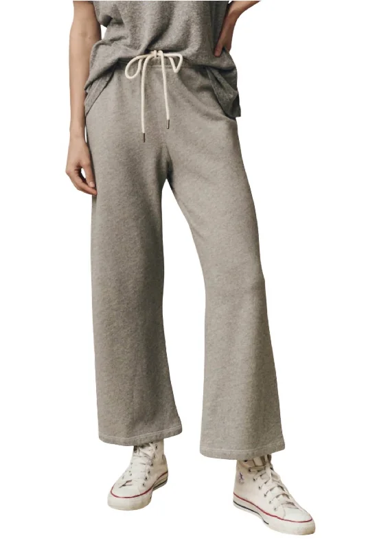 affordable casual outfits for women -Lap Sweatpants In Varsity Grey