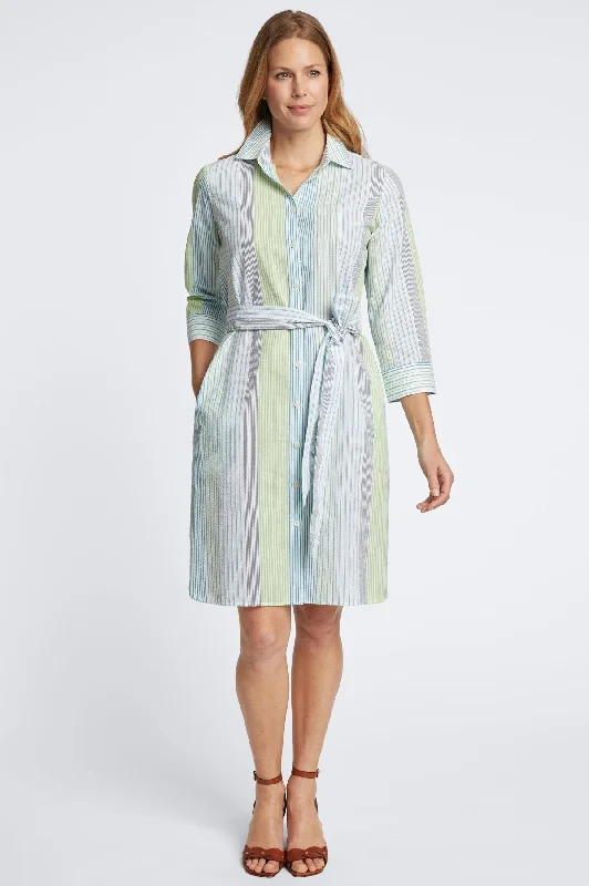 unique sweaters for women’s fall outfits -Rocca Seersucker Stripe Dress