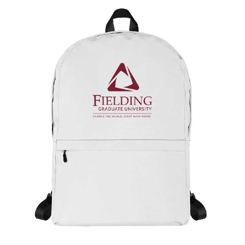 best clothing for women’s fashion-forward looks -Backpack - White | Fielding Logo