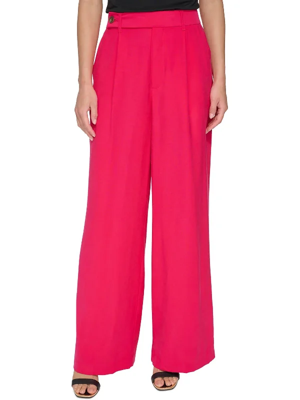 fashionable women’s clothing for every occasion -Womens High Rise Pleated Wide Leg Pants