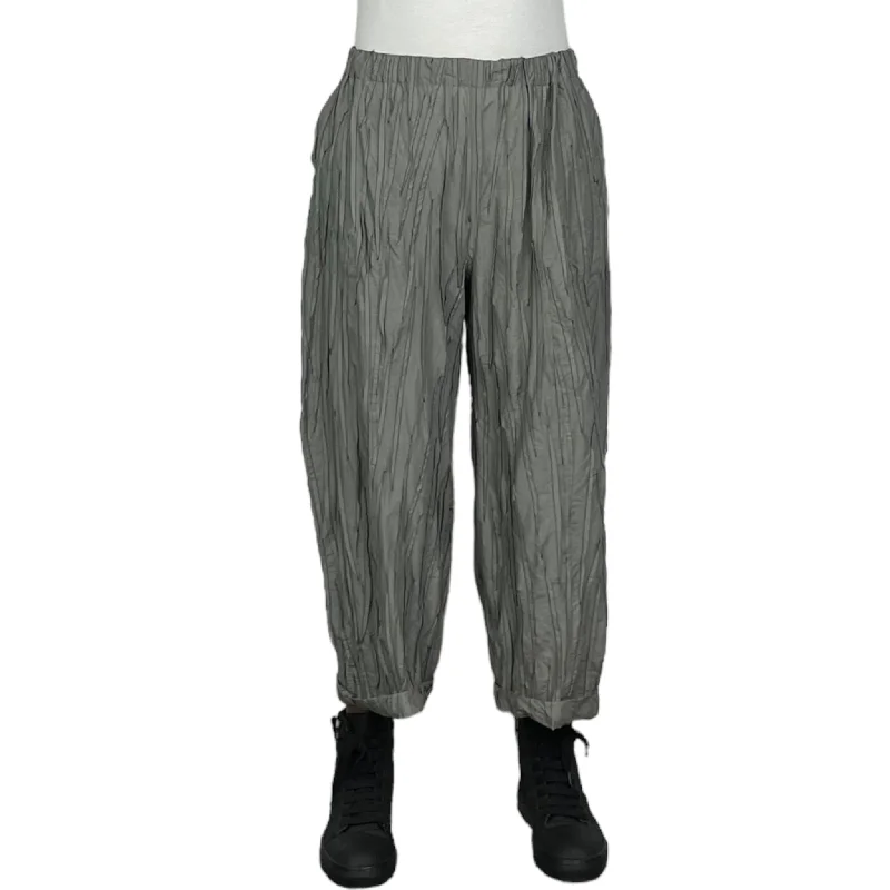 fashionable jumpsuits for women’s special events -RANDOM TUCK BARREL PANT