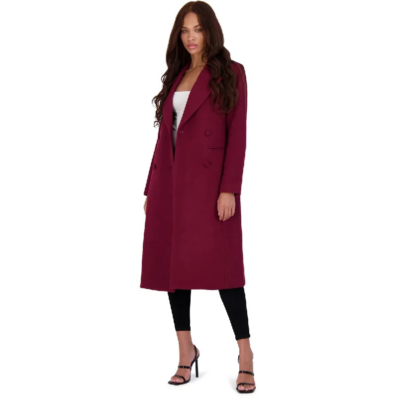 fashionable skirts for women’s summer outfits -Avec Les Filles Women’s Double Breasted Tailored Wool Blend Coat with Peak Lapel