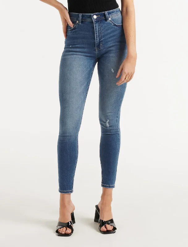 stylish women’s clothing for travel -Ashley Vintage Wash Jean