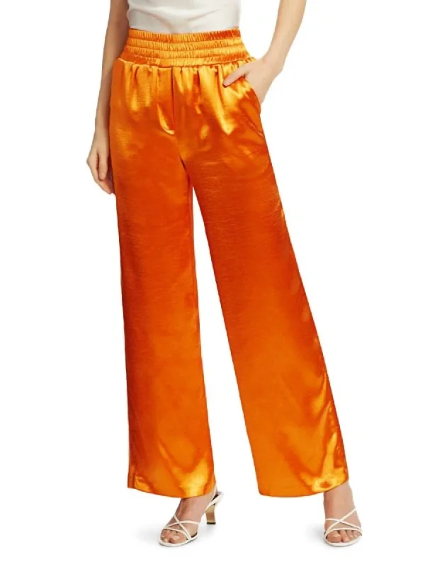 chic outerwear for women’s office style -Kylie Pant In Citrus Orange