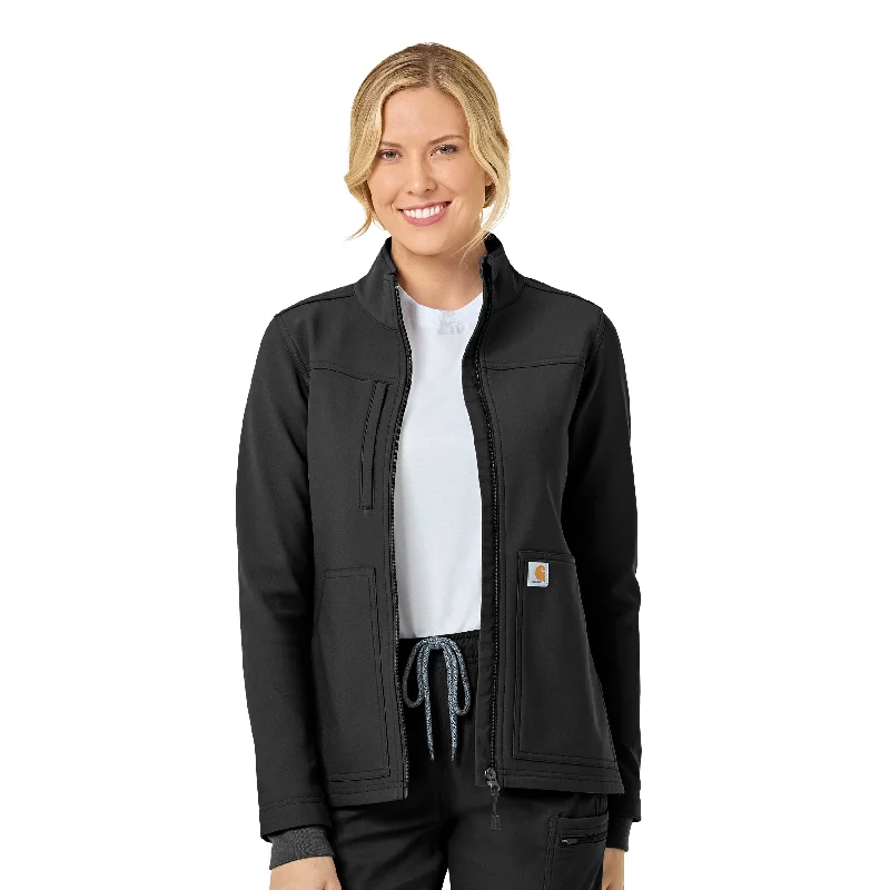 best women’s coats for rainy days -Carhartt C81023 Women's Rugged Flex Fleece Jacket