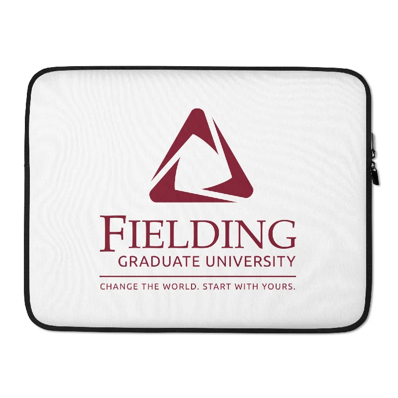 fashionable dresses for women’s weddings -Laptop Sleeve - White | Fielding Logo