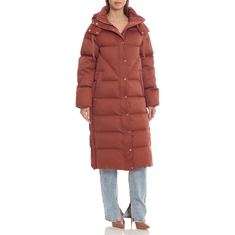 best women’s clothing for spring events -Aves Les Filles Women's Quilted Long Puffer Coat with Detachable Hood