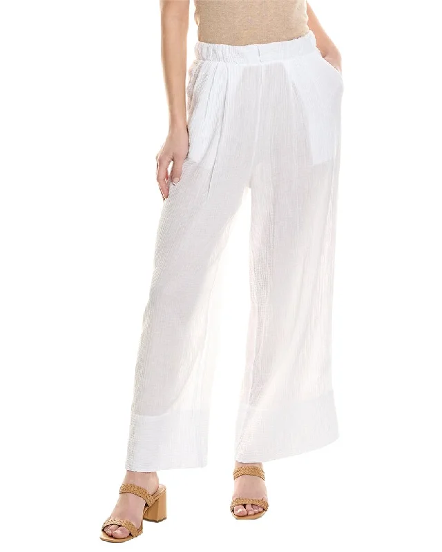 fashionable dresses for women’s weddings -Stateside Gauze Wide Leg Pull-On Pant