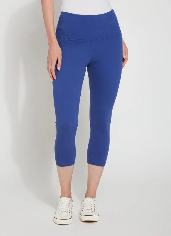 comfortable loungewear for women -Denim Capri