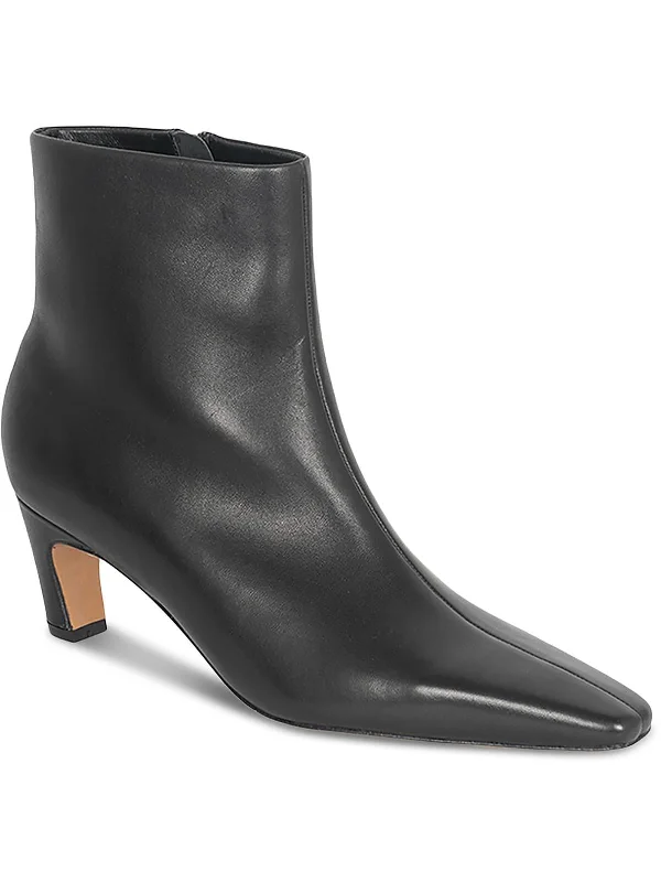 comfortable shoes for women’s road trips -Jovi Angularheel Womens Leather Pointed Toe Ankle Boots