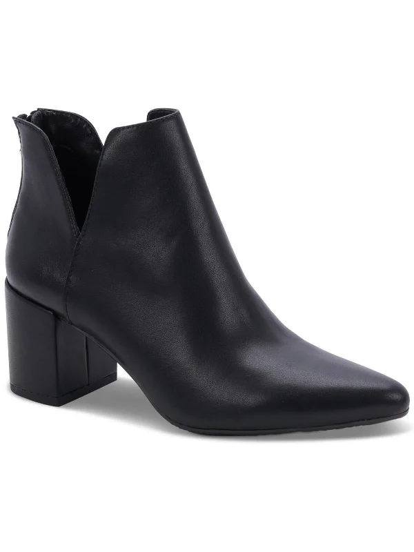 trendy ankle boots for women’s fall outfits -Trey Womens Leather Ankle Booties