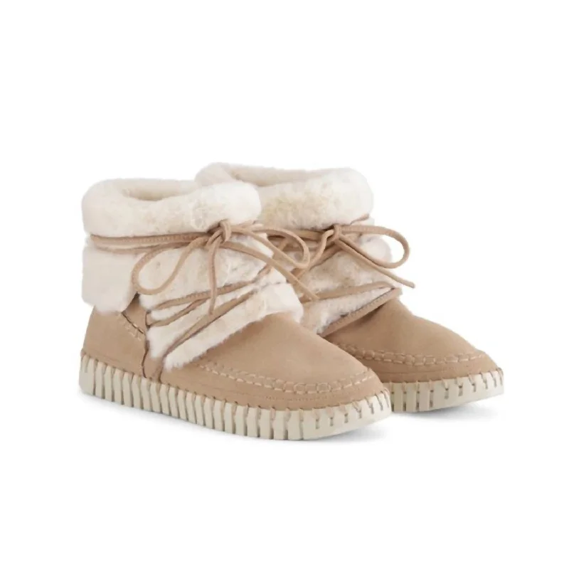 fashionable women’s espadrilles for warm weather -Tulip Boot In Latte