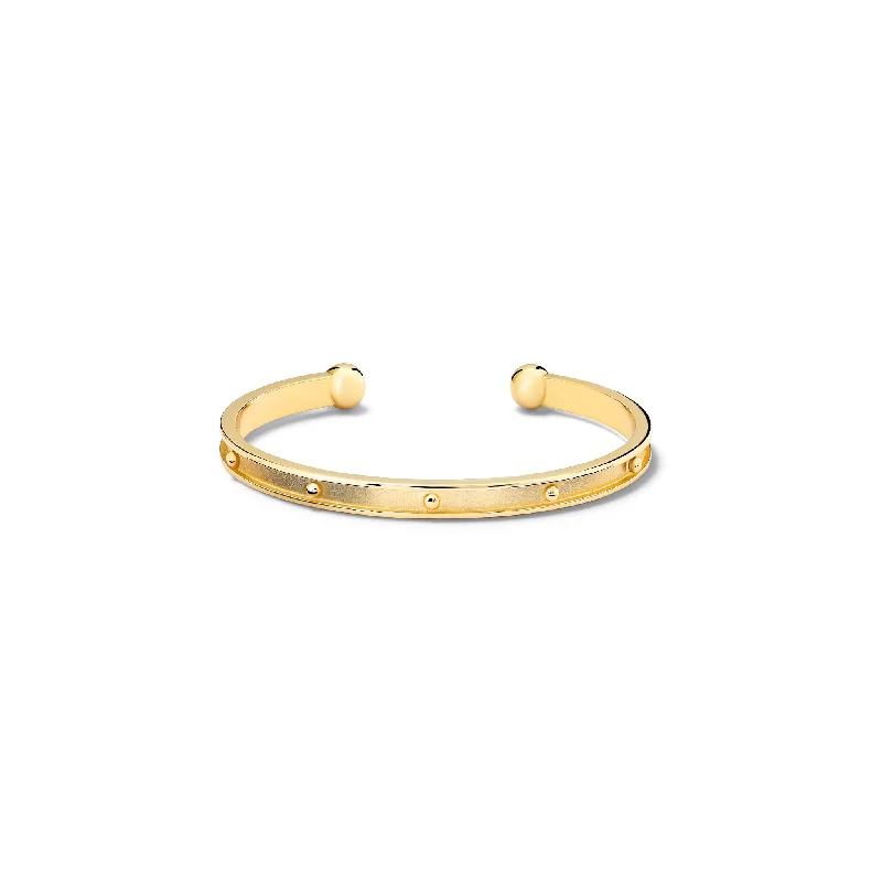 stylish rings for women’s holiday events -Decimus Cuff Bracelet 18ct Yellow Gold