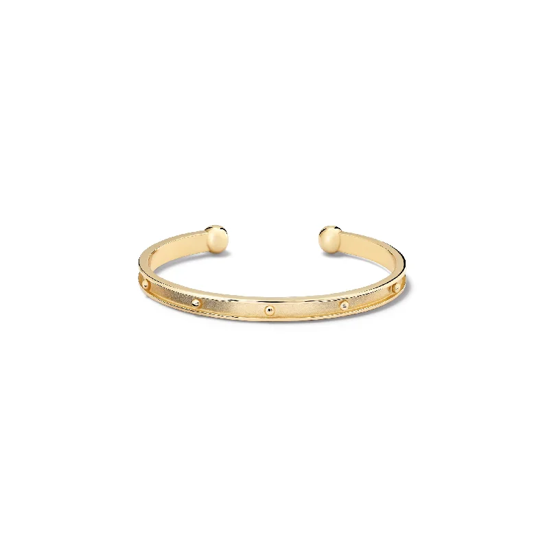 trendy gold bracelets for women’s office looks -Decimus Cuff Bracelet Yellow Gold