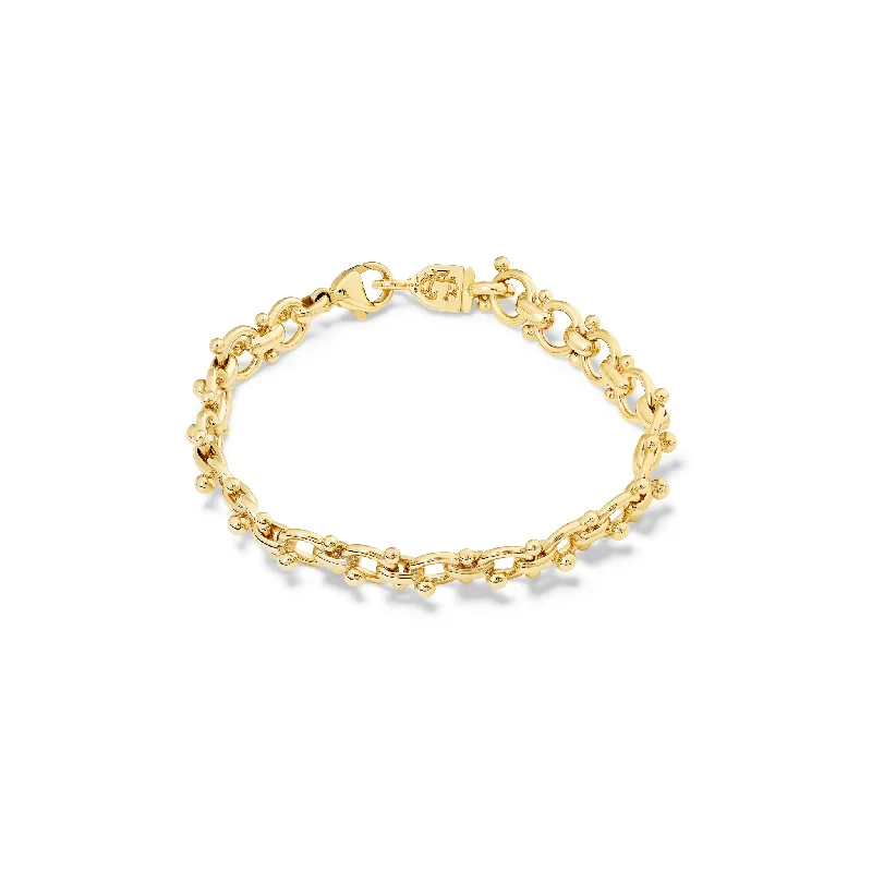 unique gemstone jewelry for women -Napoleon Medium Bracelet Yellow Gold