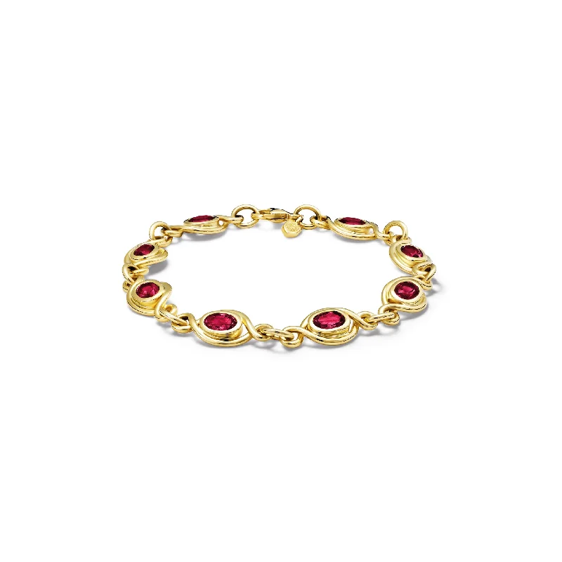 unique earrings for women’s evening looks -Orpheus Bracelet Yellow Gold - Garnet