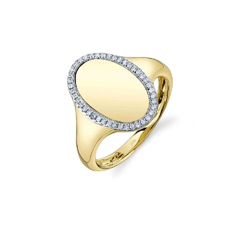 luxury jewelry for women’s high-end events -0.11 ctw Diamond Halo Oval Ring