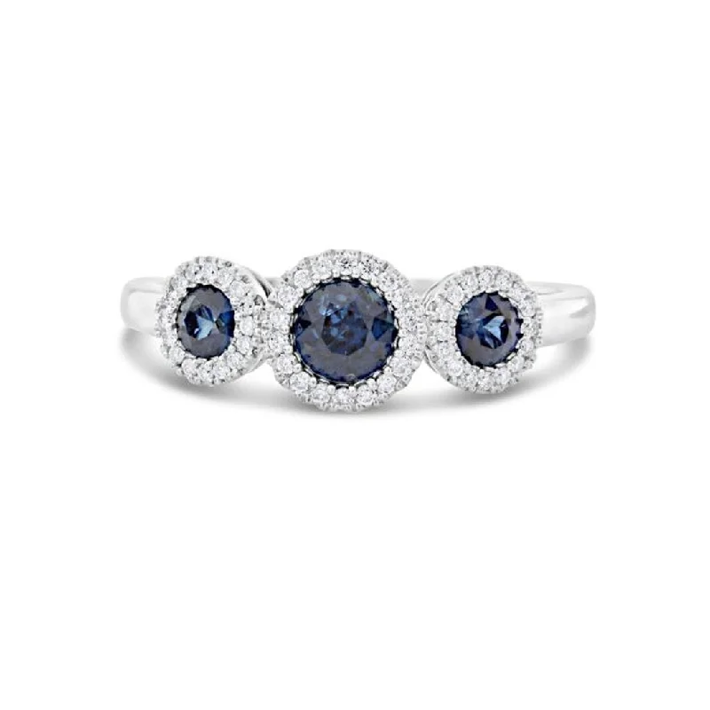 chic jewelry sets for women’s special occasions -Blue Sapphire & Diamond Ring | M10278779