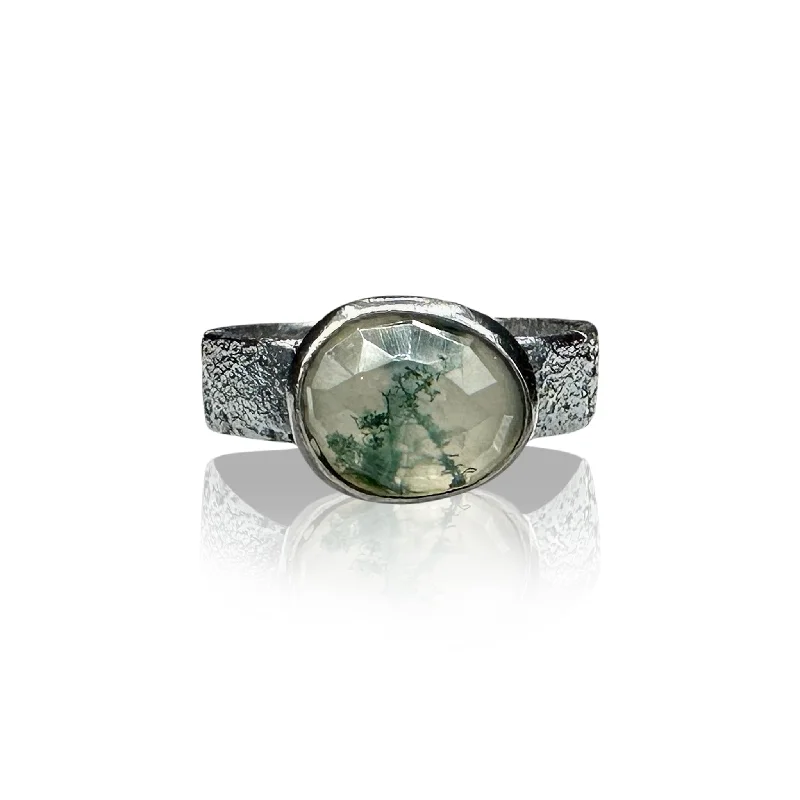 affordable jewelry for women’s daily outfits -Jenny Reeves Bedrock Band - Moss Agate