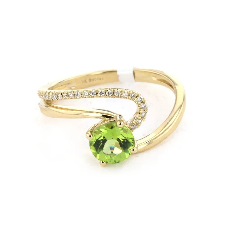 best jewelry for women’s personal collection -Peridot & Diamond Ring