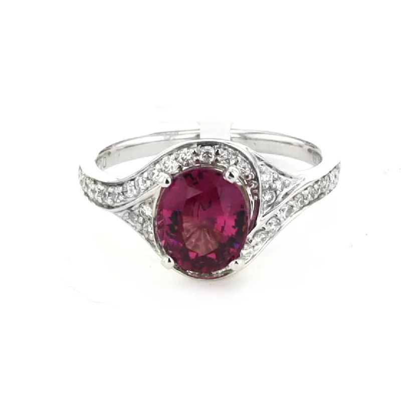 trendy bracelets for women’s formal outfits -Rhodolite Garnet & Diamond Ring | 10266996