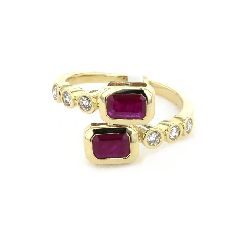 elegant watches for women’s professional wear -Ruby & Diamond Ring