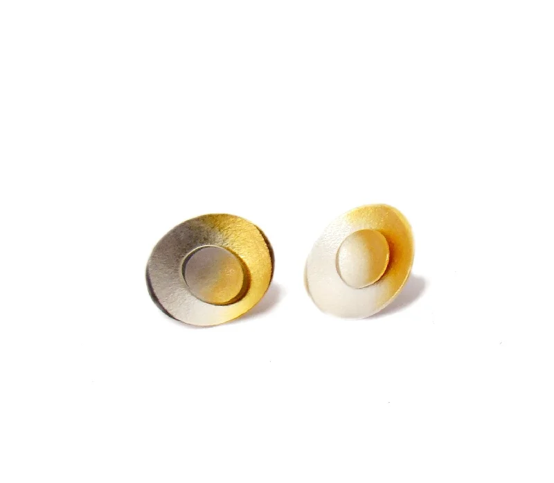 best gold jewelry for women’s evening looks -Electra Target Stud Earrings