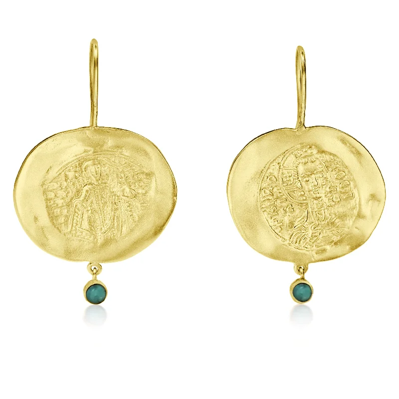 unique watches for women’s daily wear -Constantinato | 24K Coin Earrings