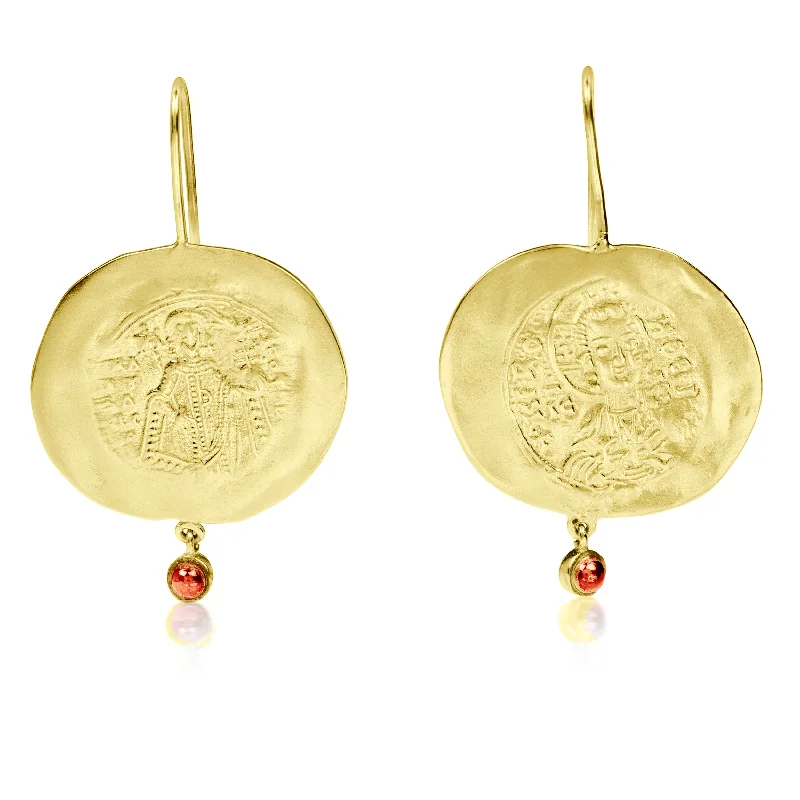 chic jewelry sets for women’s special occasions -Constantinato | 24K Coin Earrings