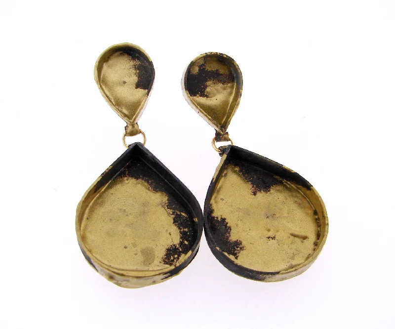 stylish gold jewelry for women’s outfits -Splashed Cup Earrings Yellow Earrings