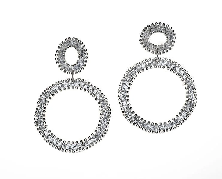 affordable rings for women’s everyday wear -Two Circles Earrings